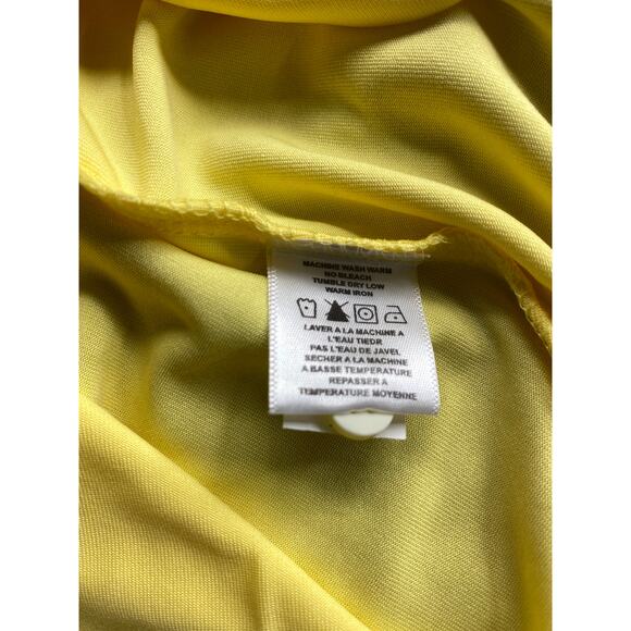 Page & Tuttle M Classic Polo Shirt Yellow Scotch Guard Protection Golf Spring - Picture 8 of 9